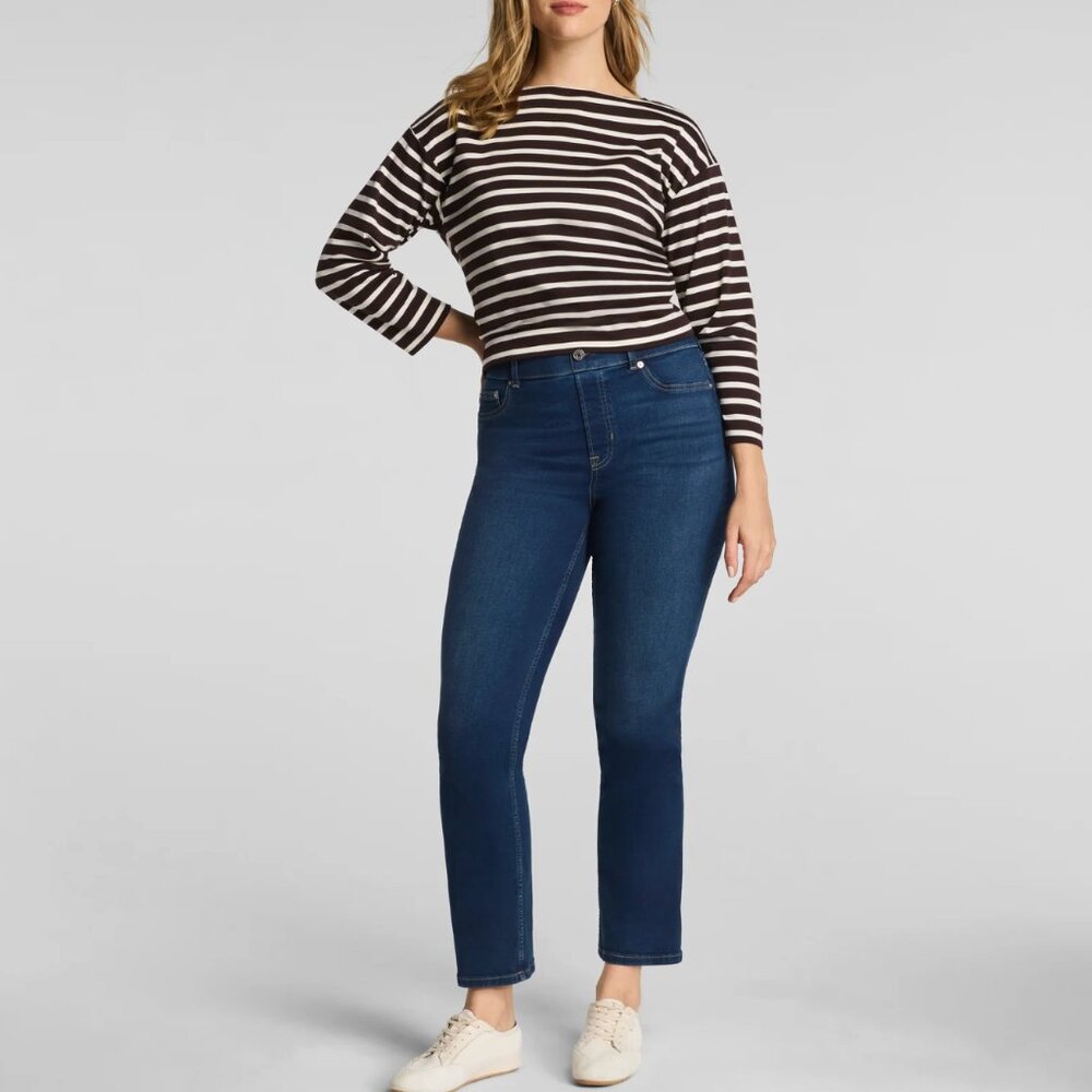 SPANXshape™ EveryWear Kick Flare Jeans 3x tall 22/24  Poseidon